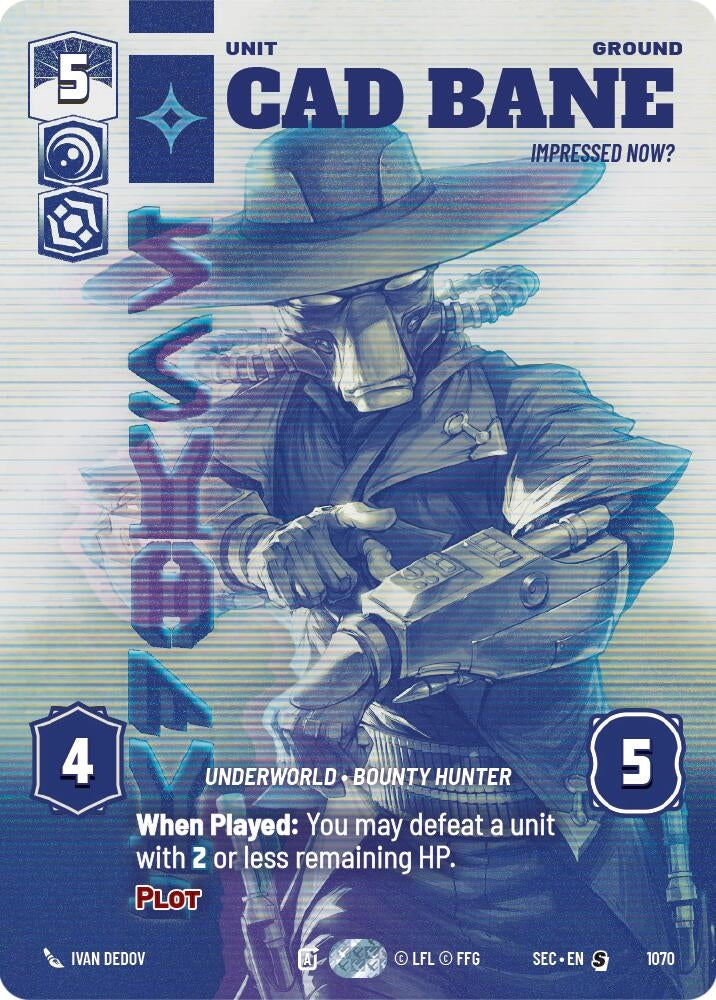 Image for Cad Bane - Impressed Now? (Prestige) - Star Wars: Unlimited