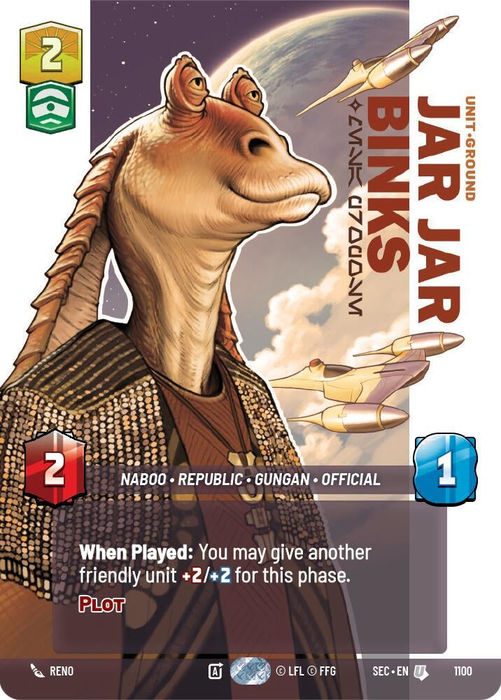 Image for Jar Jar Binks - Mesa Propose (Prestige Foil) - Star Wars: Unlimited