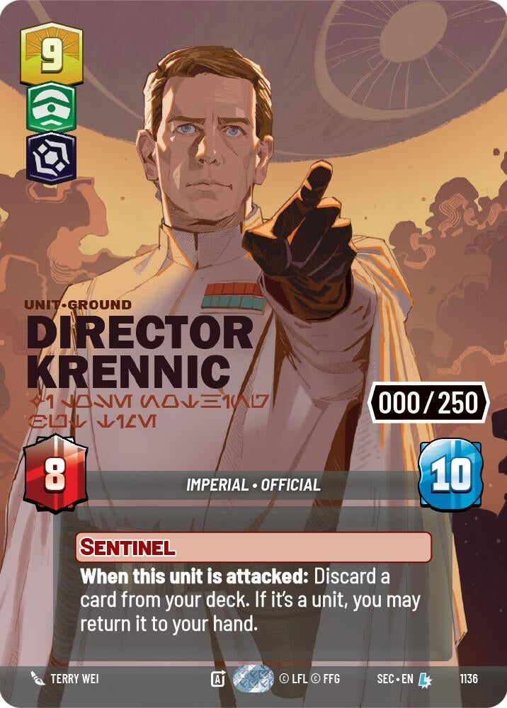 Image for Director Krennic - I Lose Nothing But Time (Serialized) - Star Wars: Unlimited
