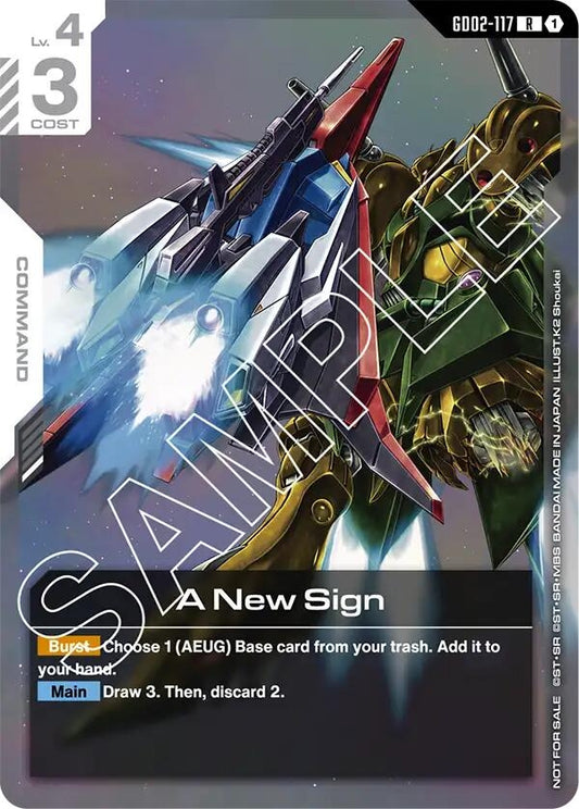 Image for A New Sign (Newtype Challenge 2025 Mission 2) - Gundam Card Game