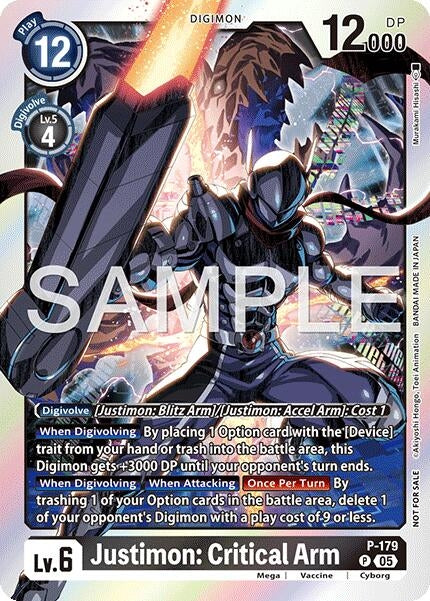 Image for Justimon: Critical Arm (Event Pack 8) - Digimon Card Game