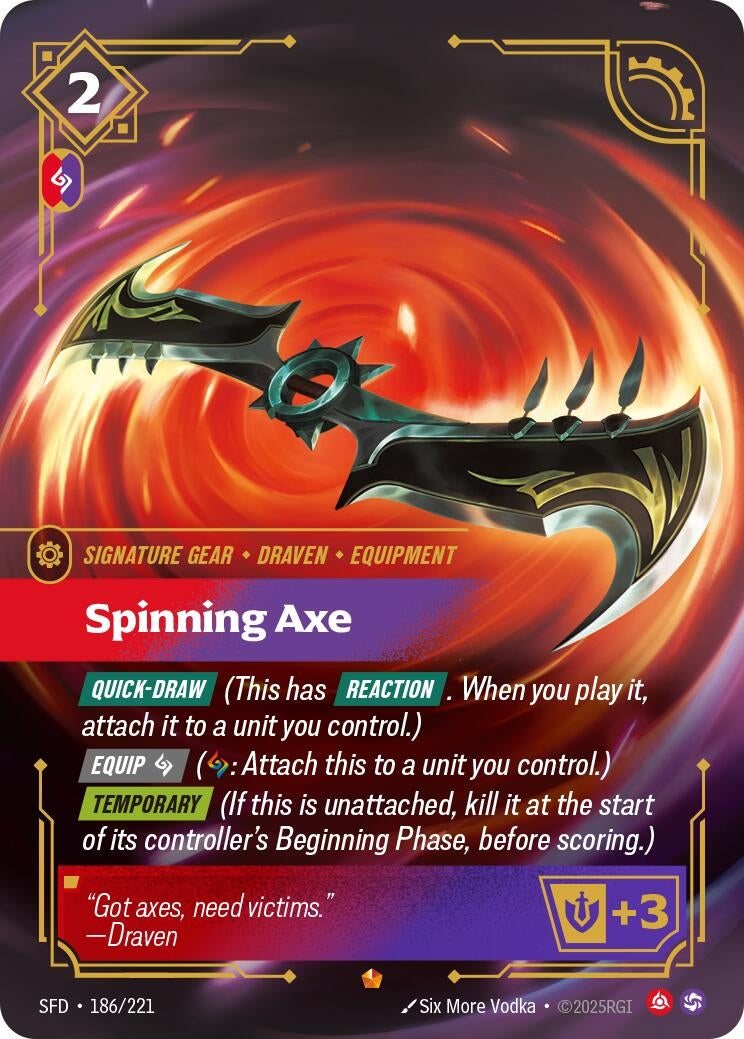 Image for Spinning Axe - Riftbound: League of Legends Trading Card Game