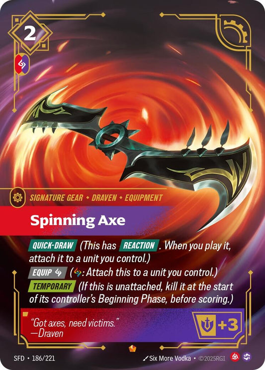 Image for Spinning Axe - Riftbound: League of Legends Trading Card Game