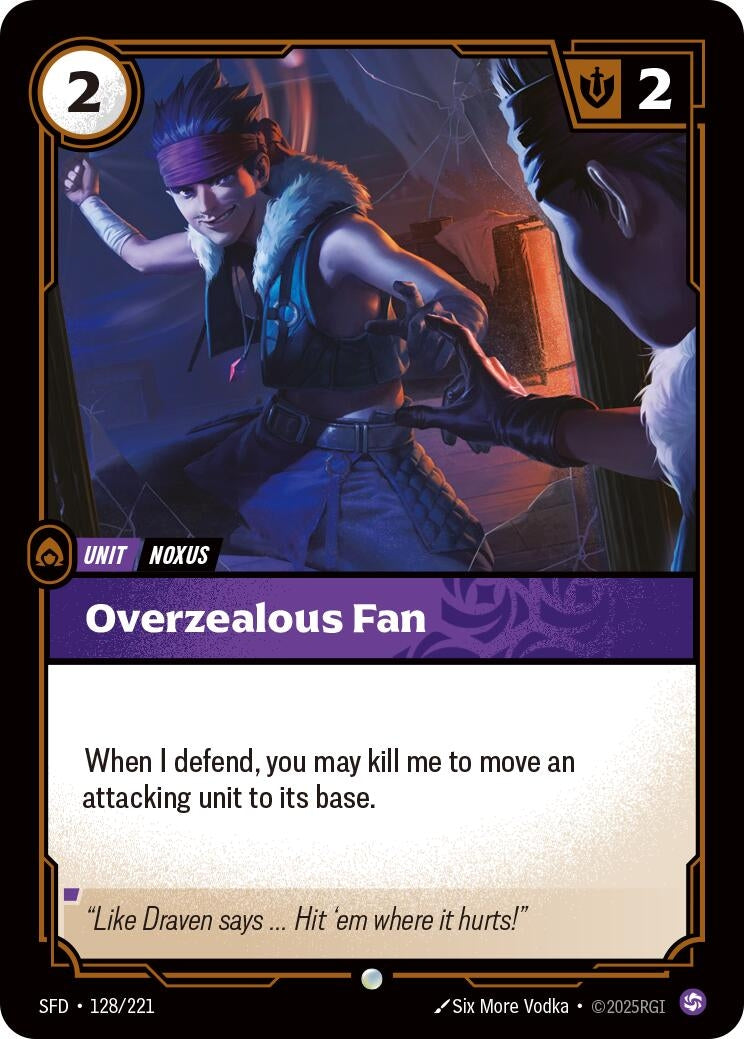 Image for Overzealous Fan - Riftbound: League of Legends Trading Card Game