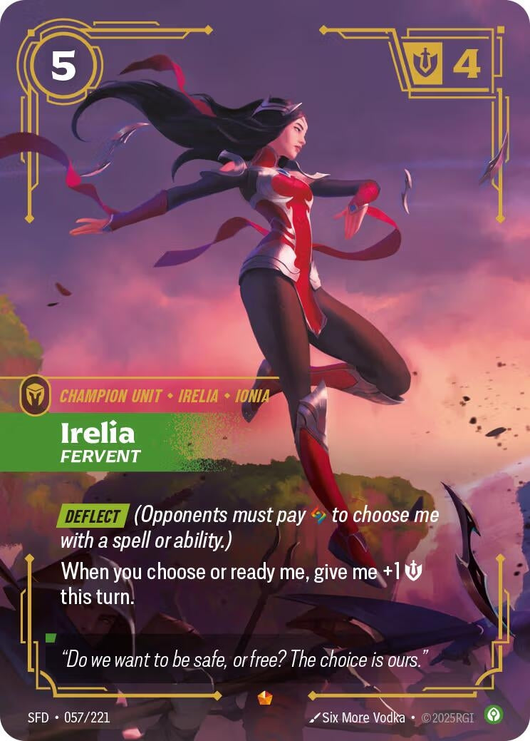 Image for Irelia, Fervent - Riftbound: League of Legends Trading Card Game