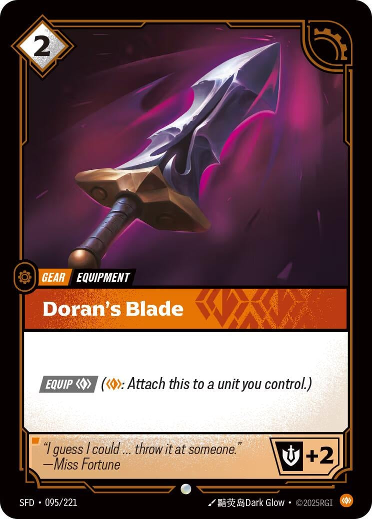 Image for Doran's Blade - Riftbound: League of Legends Trading Card Game