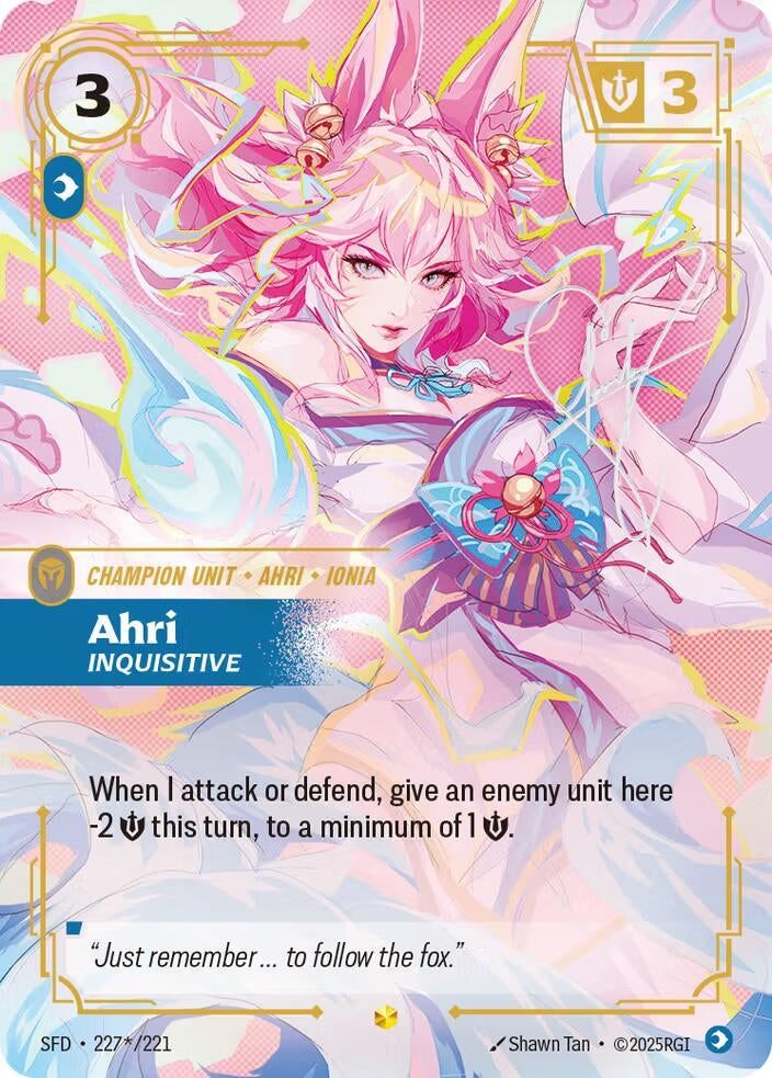 Image for Ahri, Inquisitive (Signature) - Riftbound: League of Legends Trading Card Game