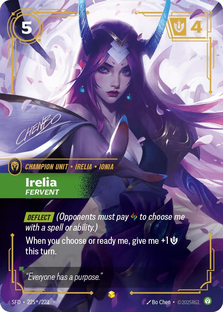 Image for Irelia, Fervent (Signature) - Riftbound: League of Legends Trading Card Game