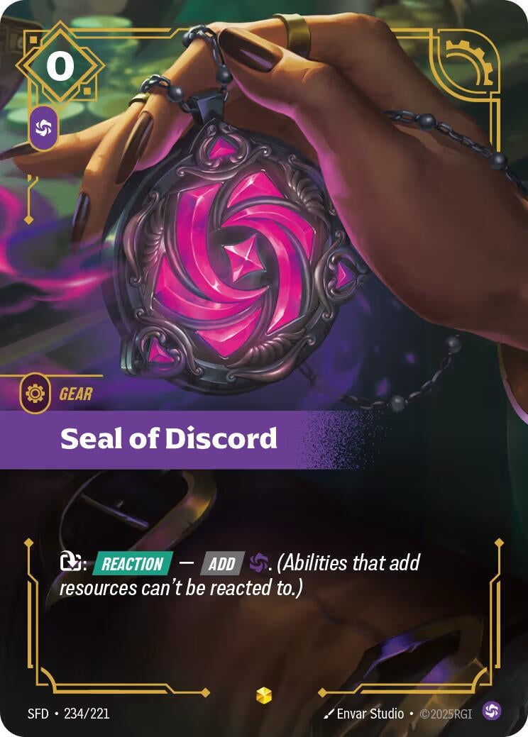 Image for Seal of Discord (Overnumbered) - Riftbound: League of Legends Trading Card Game