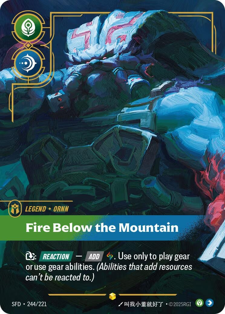 Image for Ornn, Fire Below the Mountain (Overnumbered) - Riftbound: League of Legends Trading Card Game