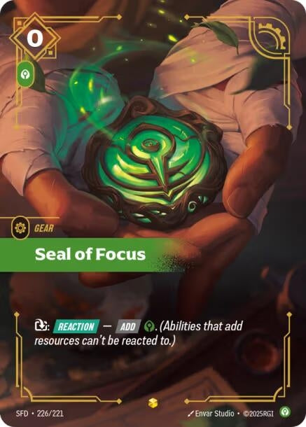 Image for Seal of Focus (Overnumbered) - Riftbound: League of Legends Trading Card Game