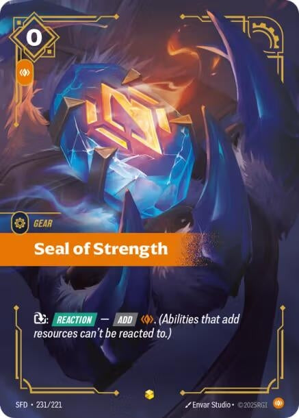 Image for Seal of Strength (Overnumbered) - Riftbound: League of Legends Trading Card Game