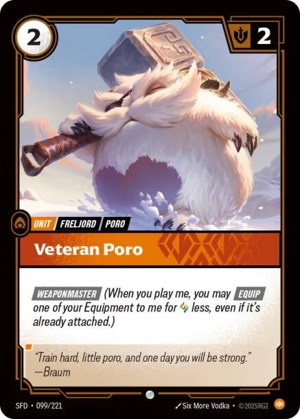 Image for Veteran Poro - Riftbound: League of Legends Trading Card Game