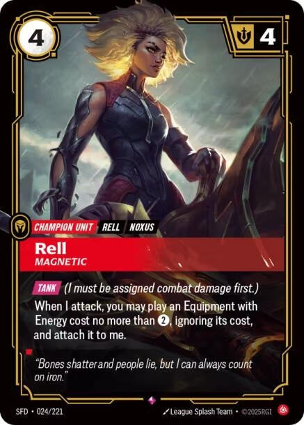 Image for Rell, Magnetic - Riftbound: League of Legends Trading Card Game