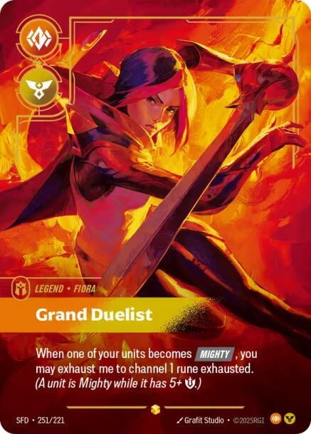 Image for Fiora, Grand Duelist (Overnumbered) - Riftbound: League of Legends Trading Card Game