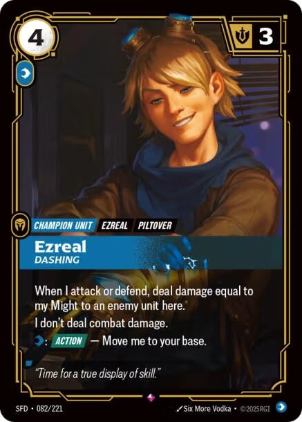 Image for Ezreal, Dashing - Riftbound: League of Legends Trading Card Game
