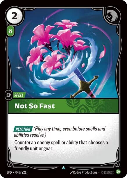 Image for Not So Fast - Riftbound: League of Legends Trading Card Game