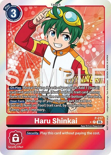 Image for Haru Shinkai (Official Store Tournament 2026 Vol. 1 Winner) - Digimon Card Game