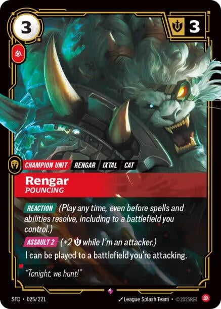 Image for Rengar, Pouncing - Riftbound: League of Legends Trading Card Game