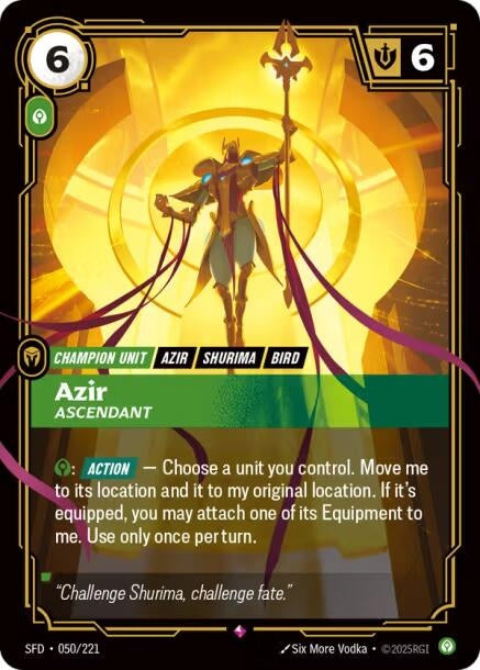 Image for Azir, Ascendant - Riftbound: League of Legends Trading Card Game