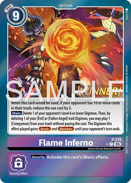 Image for Flame Inferno (Official Store Tournament 2026 Vol. 1 Winner) - Digimon Card Game