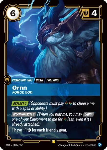 Image for Ornn, Forge God (Alternate Art) - Riftbound: League of Legends Trading Card Game
