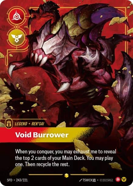 Image for Rek'sai, Void Burrower (Overnumbered) - Riftbound: League of Legends Trading Card Game