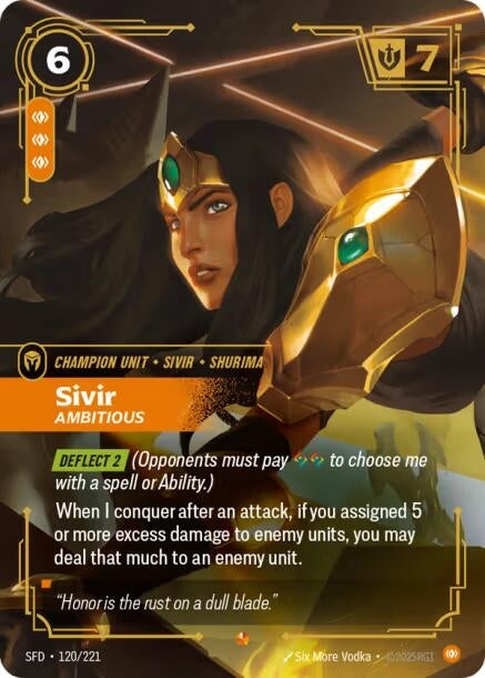 Image for Sivir, Ambitious - Riftbound: League of Legends Trading Card Game