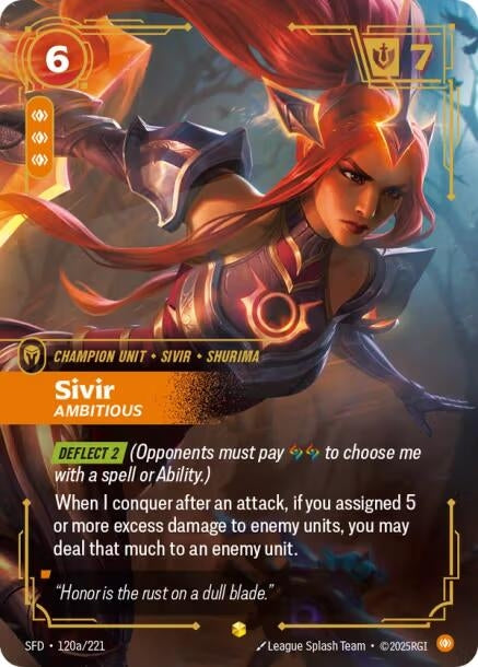 Image for Sivir, Ambitious (Alternate Art) - Riftbound: League of Legends Trading Card Game