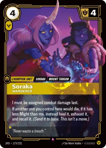 Image for Soraka, Wanderer - Riftbound: League of Legends Trading Card Game