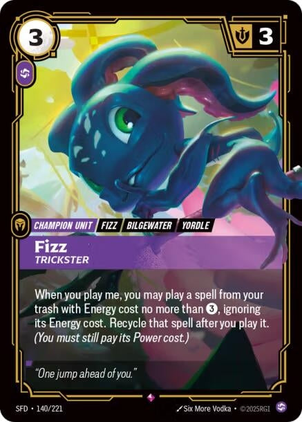 Image for Fizz, Trickster - Riftbound: League of Legends Trading Card Game
