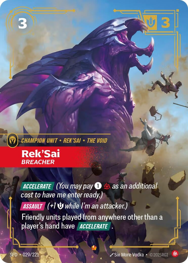 Image for Rek'Sai, Breacher - Riftbound: League of Legends Trading Card Game