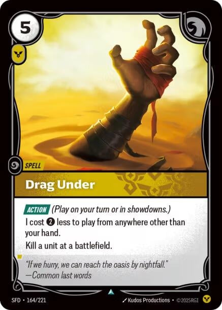Image for Drag Under - Riftbound: League of Legends Trading Card Game