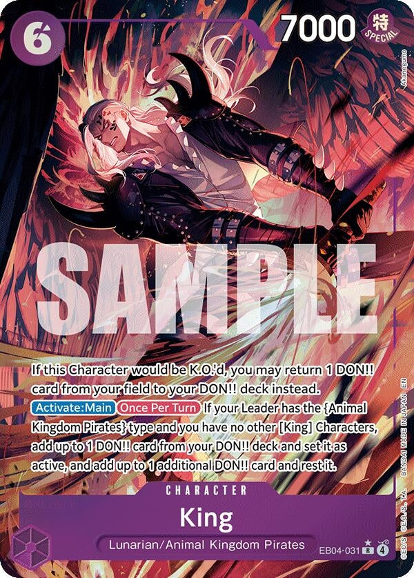 Image for King (Alternate Art) - One Piece Card Game