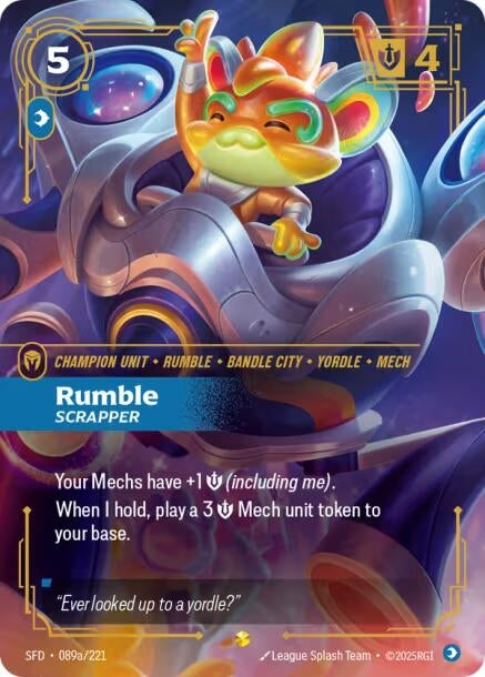 Image for Rumble, Scrapper (Alternate Art) - Riftbound: League of Legends Trading Card Game