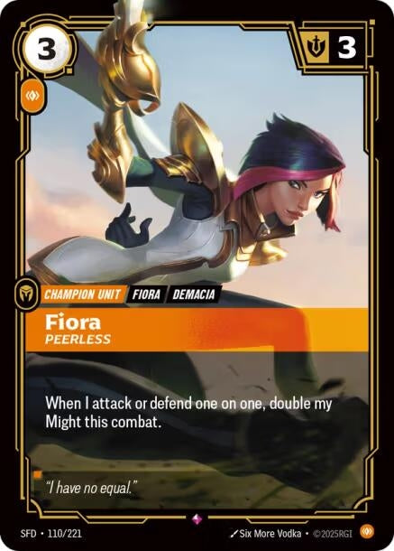 Image for Fiora, Peerless - Riftbound: League of Legends Trading Card Game