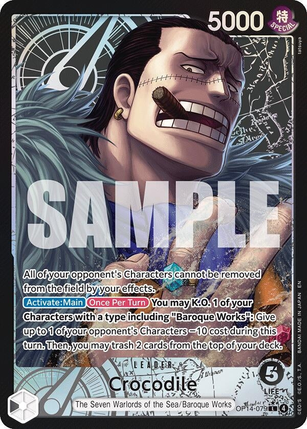 Image for Crocodile - OP14-079 (Alternate Art) - One Piece Card Game