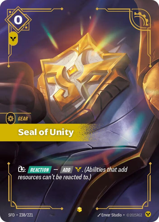 Image for Seal of Unity (Overnumbered) - Riftbound: League of Legends Trading Card Game