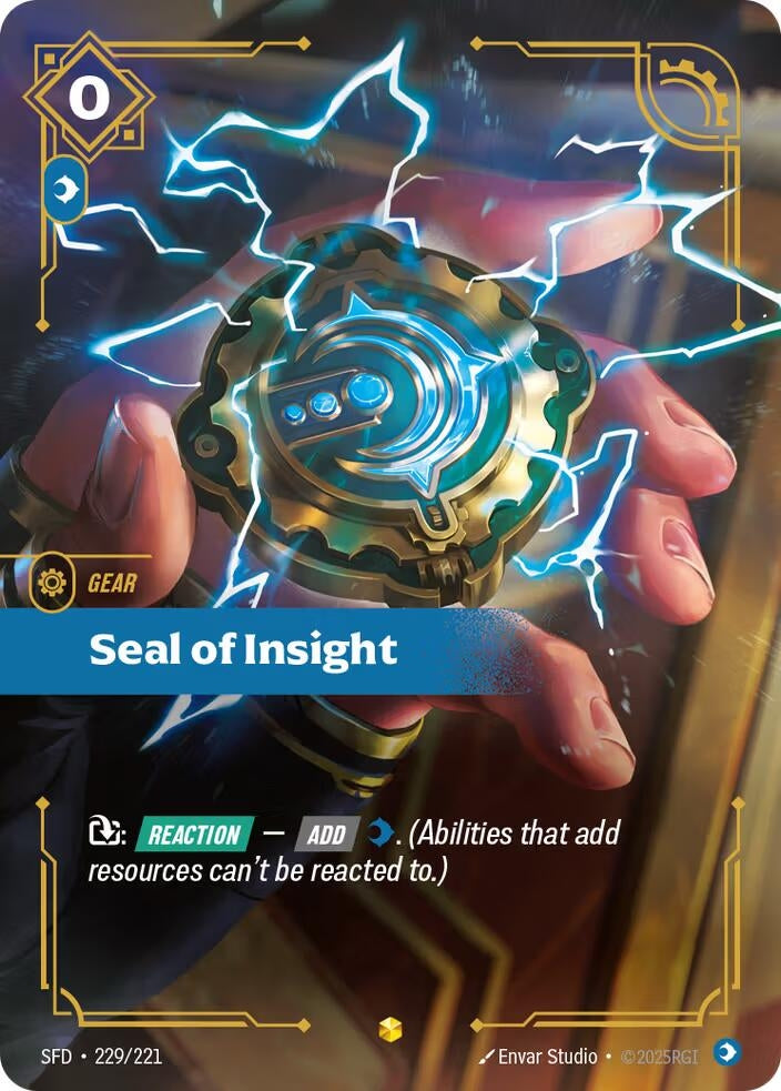 Image for Seal of Insight (Overnumbered) - Riftbound: League of Legends Trading Card Game