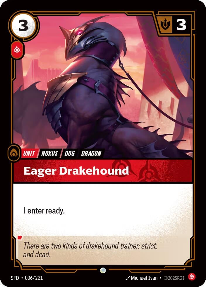 Image for Eager Drakehound - Riftbound: League of Legends Trading Card Game