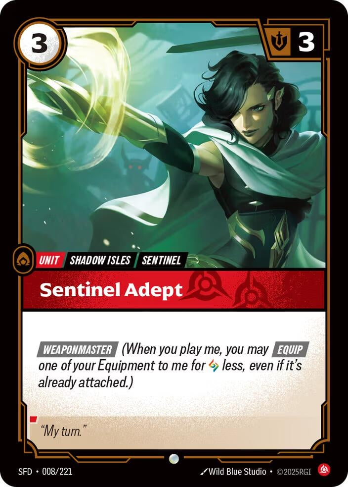 Image for Sentinel Adept - Riftbound: League of Legends Trading Card Game