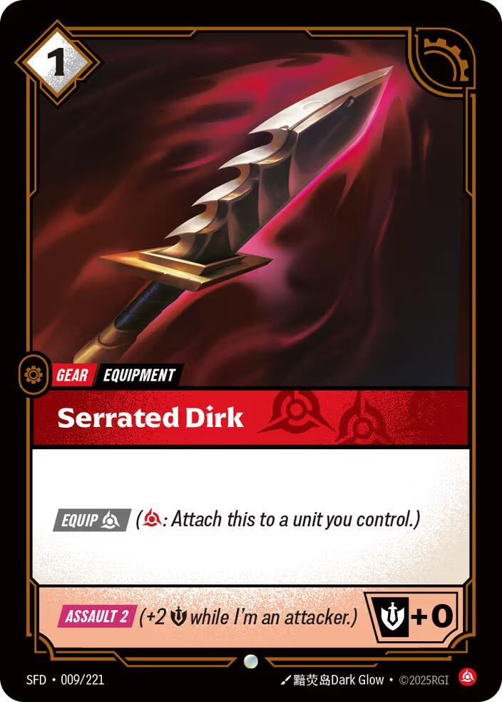 Image for Serrated Dirk - Riftbound: League of Legends Trading Card Game