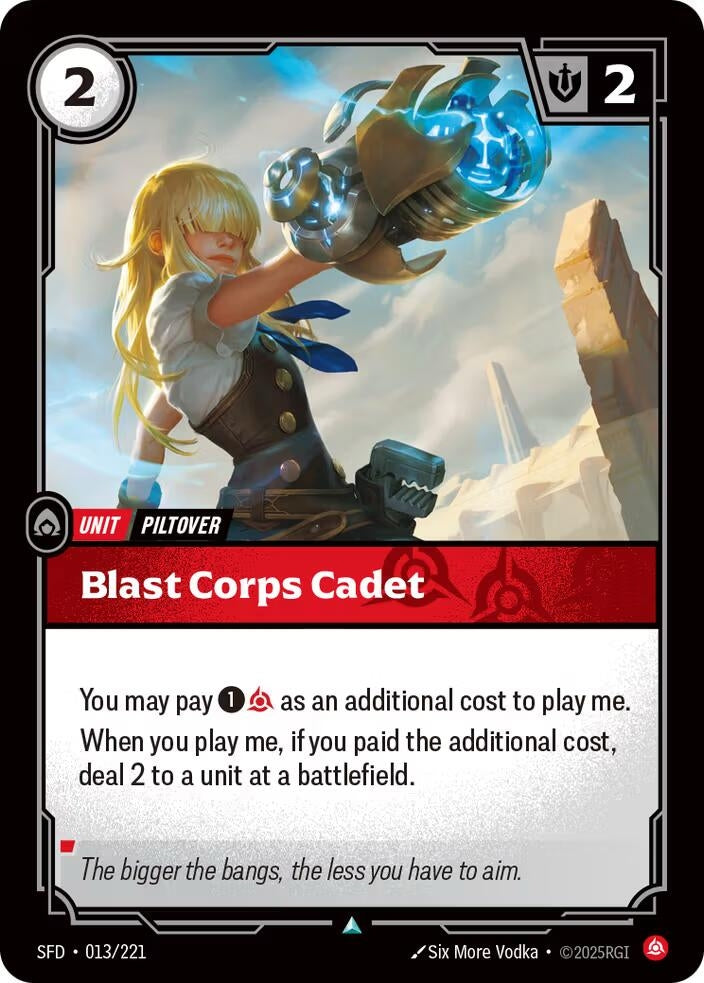 Image for Blast Corps Cadet - Riftbound: League of Legends Trading Card Game