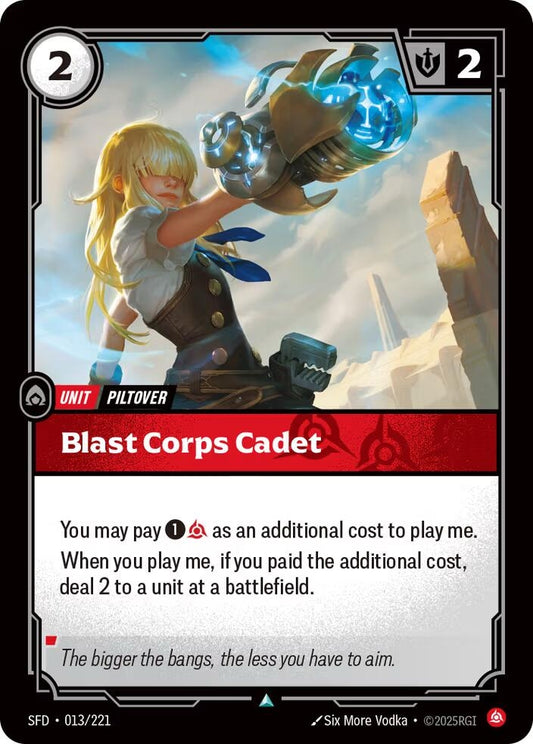 Image for Blast Corps Cadet - Riftbound: League of Legends Trading Card Game