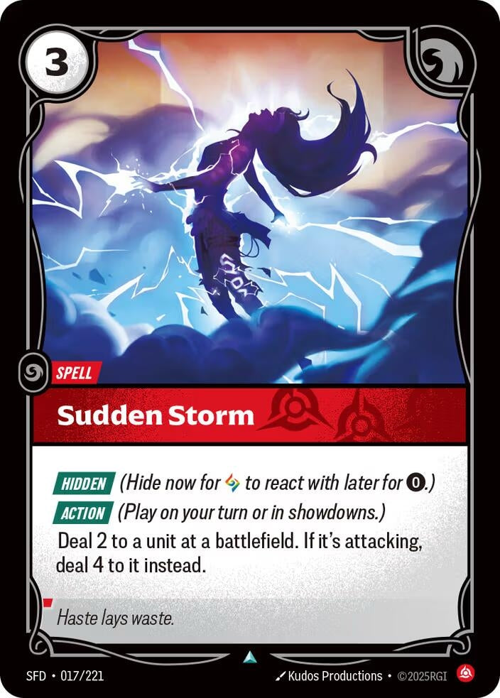 Image for Sudden Storm - Riftbound: League of Legends Trading Card Game