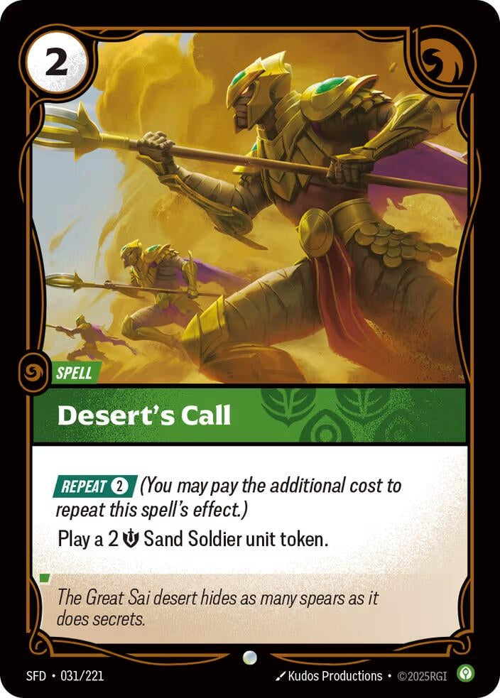 Image for Desert's Call - Riftbound: League of Legends Trading Card Game