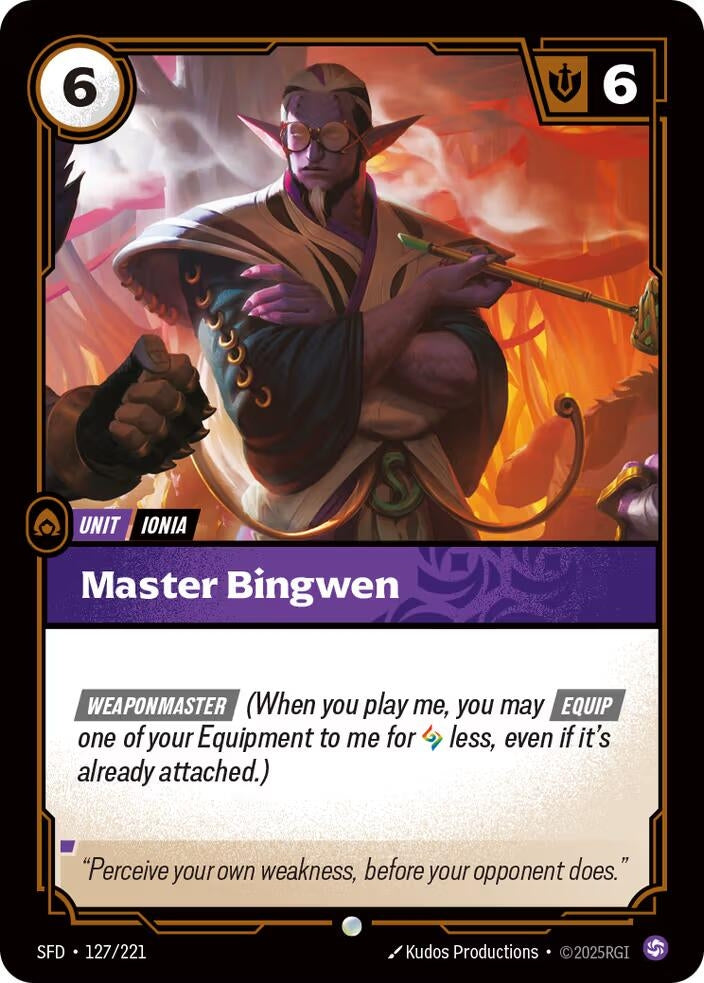 Image for Master Bingwen - Riftbound: League of Legends Trading Card Game
