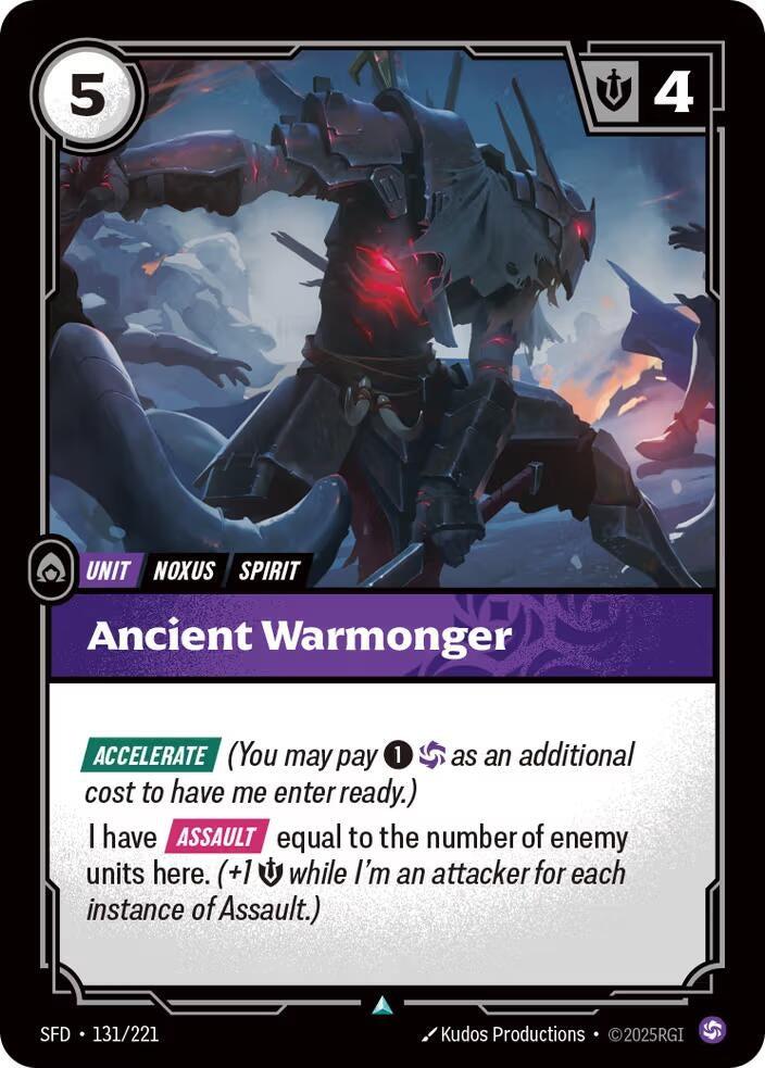 Image for Ancient Warmonger - Riftbound: League of Legends Trading Card Game