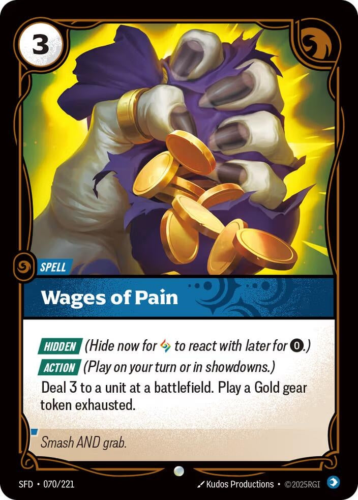 Image for Wages of Pain - Riftbound: League of Legends Trading Card Game