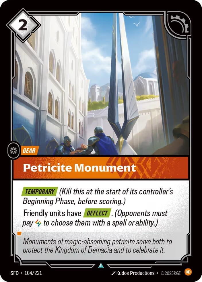 Image for Petricite Monument - Riftbound: League of Legends Trading Card Game